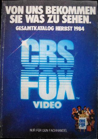 Brosch&uuml;re: CBS Fox Video Gesamtkatalog Herbst 1984 - 1984 - mge-shop