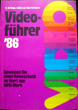 Brosch&uuml;re: Videof&uuml;hrer '86 - 198? - mge-shop