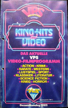 Brosch&uuml;re: VPS pr&auml;sentiert Kino Hits auf Video - 1982 - mge-shop